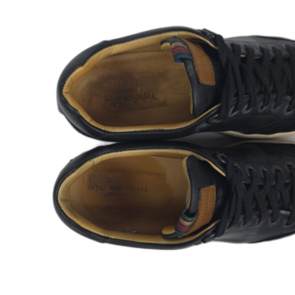 ROYAL ALBARTROSS Knightfox Spikeless Golf Shoes Black Leather Minimal Preppy 7 - Picture 6 of 9